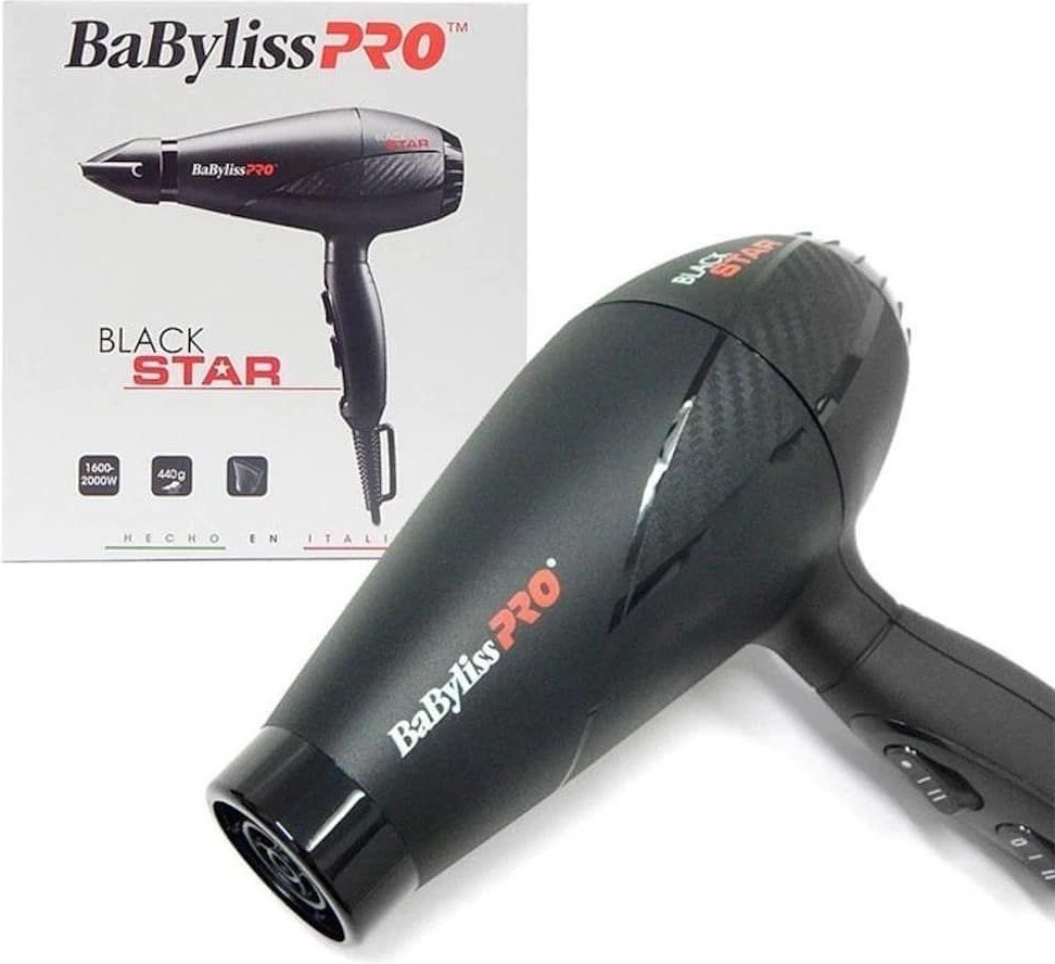 Обзор BABYLISS PRO BLACK STAR BAB6250IE. Профессиональный фен с системой  защиты от наматывания волос